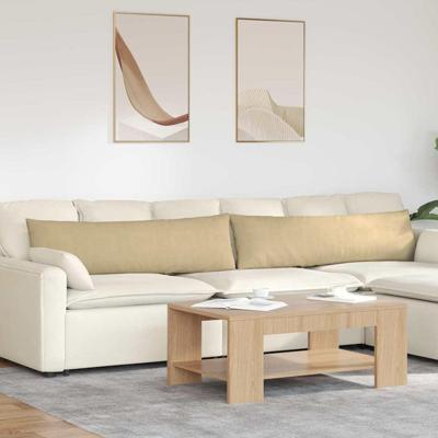 VidaXL Sofa kussens 2 stuks grijs groen 145 x 40 cm cordstof