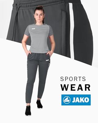 JAKO 8489D Trainingsbroek Allround Dames - Antra Light - 36