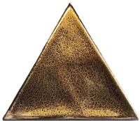 Wandtegel driehoek Terre D'Azur CIMA 13x11cm brons / goud glans - thumbnail