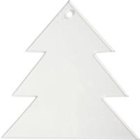 Creativ Company Acryl hangers, kerstboom, h: 8 cm, dikte 2 mm, 5 stuk/ 1 doos - thumbnail