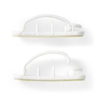 Nedis CMGC22033WT Kabelmanagement Kabelclip Vergrendeld 3 Stuks Aantal Slots: 3 Sleuven Maximale Kabeldikte: 7.5 Mm Polypropylene Wit - thumbnail