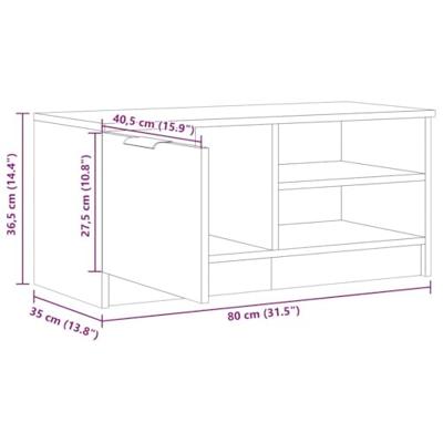 Tv-meubelen 2 st 80x35x36,5 cm bewerkt hout artisanaal eiken