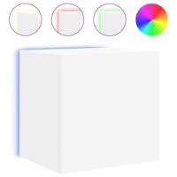 Tv-wandmeubel met LED-verlichting 40,5x35x40 cm wit - thumbnail