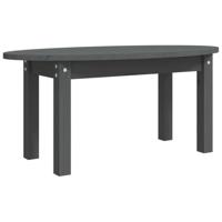 Salontafel 80x40x35 cm massief grenenhout grijs - thumbnail
