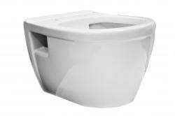 Wandcloset Wiesbaden Prio Diepspoel Randloos Wit (Exclusief zitting)