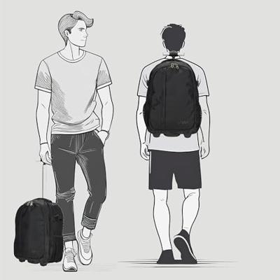 Enrico Benetti Innsbruck backpack trolley cabin luggage - laptop 17 inch-Navy