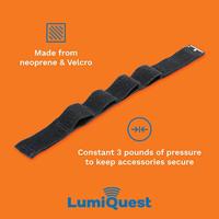 LumiQuest UltraStrap LQ-126, Secure Non-Adhesive Mounting Strap, Universal Classic Design for Camera Equipment, Black - thumbnail
