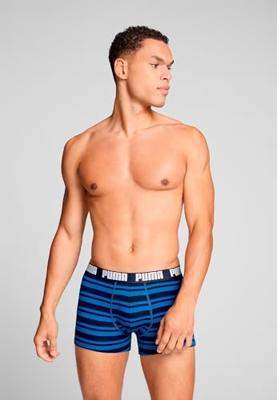 Puma Boxershorts Everyday Heritage Stripe 2-pack True Blue Combo-XL