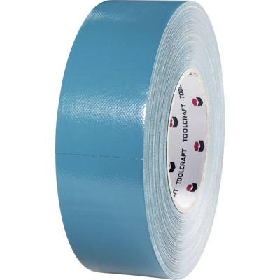 TOOLCRAFT 829B48L25C 829B48L25C Textieltape 829B48L25C Blauw, Grijs (l x b) 25 m x 48 mm 1 stuk(s)