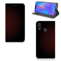 Huawei P Smart Plus | Hoesje met Magneet | Geruit Rood - thumbnail