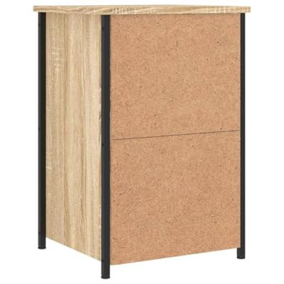 Nachtkastje 40x36x60 cm bewerkt hout sonoma eikenkleurig