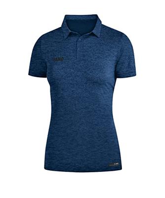 JAKO 6329D Polo Premium Basics Dames - Marine Gemeleerd - 44