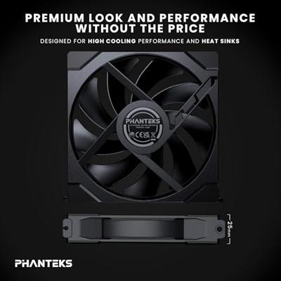 Phanteks PH-F140M25_G2_BBK01 PC-ventilator Zwart