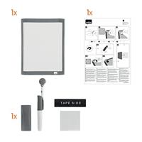 Nobo Mini whiteboard, magnetisch, met gekleurd frame, 28 x 21,6 cm - thumbnail