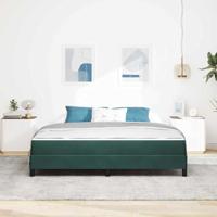 Boxspringbed met matras Donkergroen 180 x 200 cm Fluweel - thumbnail