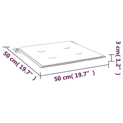 VidaXL Tuinstoelkussens 4 st 50x50x4 cm oxford stof taupe