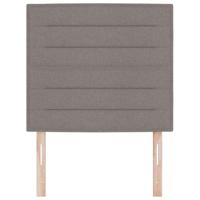 LED Hoofdbord met LED-striplichten Taupe 100 cm Polyester - thumbnail