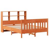 Bedframe zonder matras massief grenenhout wasbruin 120x190 cm - thumbnail