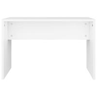 Kaptafelkruk 70x35x45 cm bewerkt hout wit - thumbnail