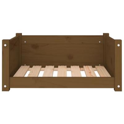 VidaXL Hondenmand 65,5x50,5x28 cm massief grenenhout honingbruin