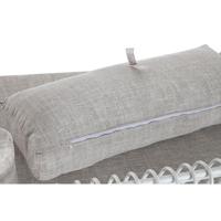 Sofa Home ESPRIT Wit Beige Metaal 180 x 66 x 66 cm - thumbnail