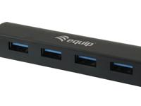 Equip Equip Life 4-Port USB 3.0 Hub - Hub - 4 x SuperSpeed USB 3.0 128953 USB-hub 4 poorten USB-A USB 3.0 5 GBit/s Zwart - thumbnail