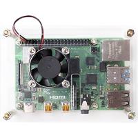 Renkforce RBP-PLC100 SBC-behuizing Geschikt voor serie: Raspberry Pi®, Banana Pi, Rock Pi Incl. actieve koeler Transparant - thumbnail