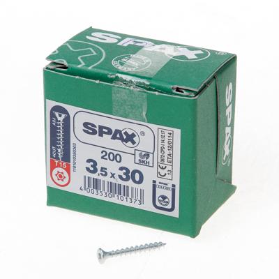 SPAX 1191010350303 R 88091 Senkkopf/T-STAR Houtschroef 3.5 mm 30 mm T-STAR plus Staal WIROX 200 stuk(s) SPAX 1191010350303 R 88091 Senkkopf/T-STAR Houtschroef 3.5 mm 30 mm T-STAR plus Staal WIROX 200 stuk(s)