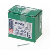200 Spax schroeven 3,5x30mm voldraad verzonken kop T20 - thumbnail