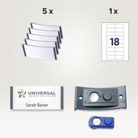 Avery-Zweckform POL30MA02-5DR Naamplaatje (b x h) 70 mm x 30 mm 5 stuk(s) - thumbnail