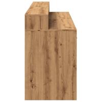 Bureau met LED-verlichting 160x55x91 cm hout artisanaal eiken - thumbnail
