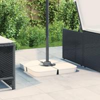 VidaXL 4-delige set parasolvoeten voor kruisvoet parasol 100 kg pp - thumbnail