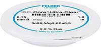 Felder ISO-Core Ultra Clear SAC305 Soldeertin Spoel Sn96,5Ag3Cu0,5 0.75 mm - thumbnail