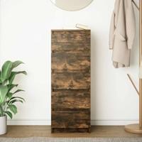 Dressoir met lades 37,5x35x99 cm spaanplaat gerookt eikenhout - thumbnail