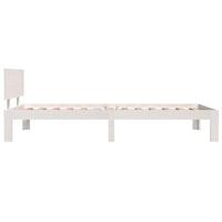 Bedframe massief grenenhout wit 100x200 cm - thumbnail