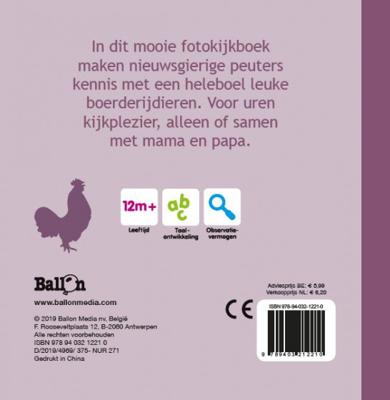 Wins Holland Dierenvriendjes kartonboekje dieren op de boerderij