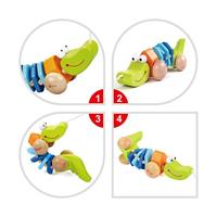 Classic World houten trekdier krokodil - thumbnail