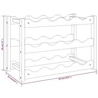 Wijnrek voor 12 flessen massief walnotenhout - thumbnail