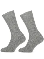 STAPP Werksokken Heren Yellow Norwegian 2-pack Grey Melange-39/42 - thumbnail