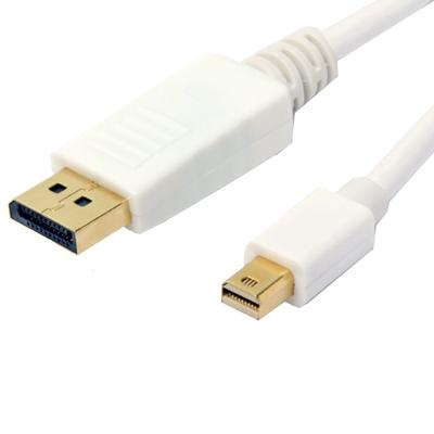 Goobay DisplayPort Aansluitkabel [1x Mini-DisplayPort stekker - 1x DisplayPort stekker] 2.00 m Wit