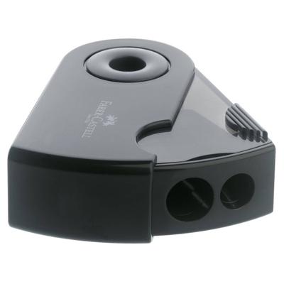 Faber Castell puntenslijper "Sleeve" zwart 2-gaats