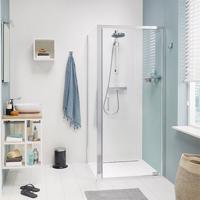 Douchecabine Sealskin Get Wet Compact Swingdeur Vierkant 90x90x195cm Chroom/Zilver Hoogglans Helder Glas - thumbnail