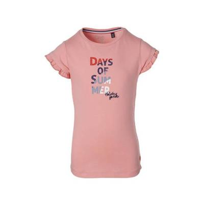 Quapi Girls T-shirt Fiebe met printopdruk roze