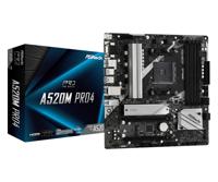 ASRock A520M Pro4 Moederbord Socket AMD AM4 Vormfactor Micro-ATX - thumbnail