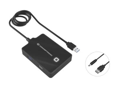 Conceptronic HUBBIES10B HUBBIES10B USB-hub 4 poorten USB-A USB 3.1 Gen1 5 GBit/s Zwart Conceptronic HUBBIES10B HUBBIES10B USB-hub 4 poorten USB-A USB 3.1 Gen1 5 GBit/s Zwart