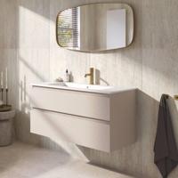 Ben Tendenza badmeubel incl. keramische wastafel 100x46x62cm zand - thumbnail