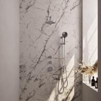 Chrome Edition thermostatische inbouw regendouche set 19 met 20 cm douchekop en handdouche - thumbnail