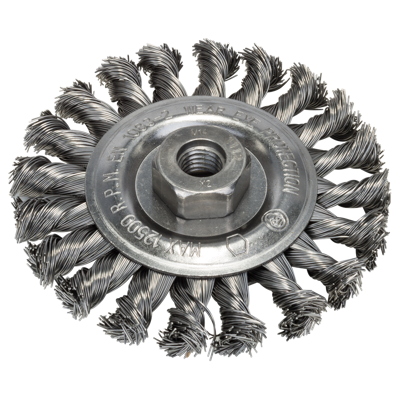 Bosch Accessories Schijfborstel voor haakse- en rechte schuurmachine - gevlochten draad, 115 mm 2609256512 1 stuk(s)