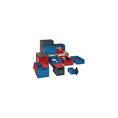 LA-KA-PE Transportstapelbak | L400xB300xH145mm | grijs PP zware belasting | zijwanden gesloten | 1 stuk - VTK400/145-0 GRAU VTK400/145-0 GRAU