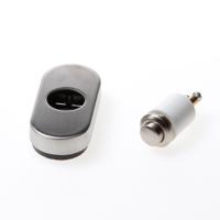 Intersteel deurbel ovaal 65x30x10mm verdekt - RVS - thumbnail